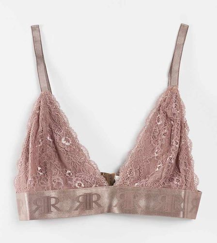 Reggiseno a triangolo color moka in coordinato - River Island Plus - Modalova