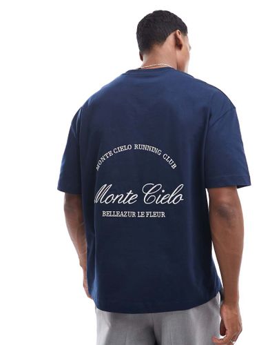 T-shirt oversize con stampa "Monte Cielo Club" - River Island - Modalova