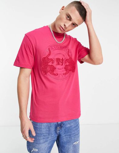 T-shirt vestibilità classica acceso con stampa giapponese - River Island - Modalova