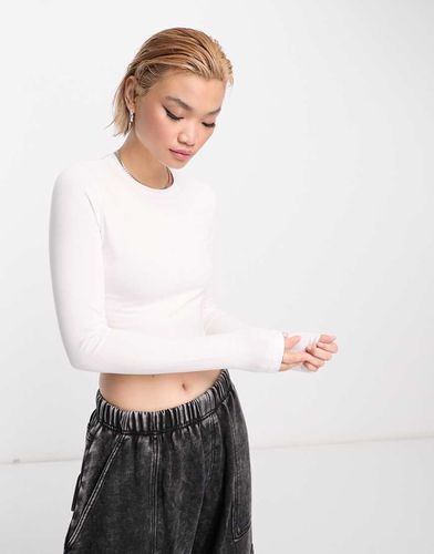 Crop top a maniche lunghe - Weekday - Modalova