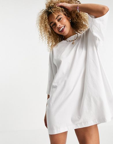 Huge - Vestito T-shirt in cotone - WHITE - Weekday - Modalova