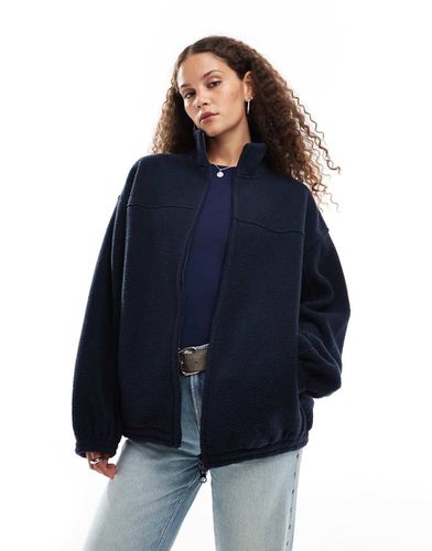 Lea - Felpa oversize in pile con zip - Weekday - Modalova