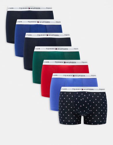 Tommy - Essential - Confezione da 7 paia di boxer aderenti con logo - Tommy Hilfiger - Modalova