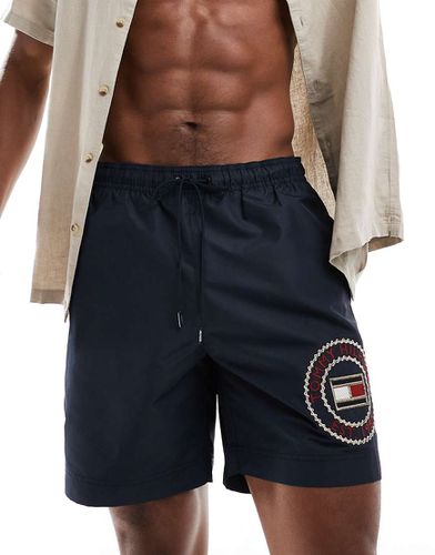 Pantaloncini da bagno con logo e coulisse lunga - Tommy Hilfiger - Modalova