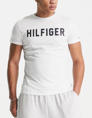 T-shirt da casa bianca con logo "Hilfiger" - Tommy Hilfiger - Modalova