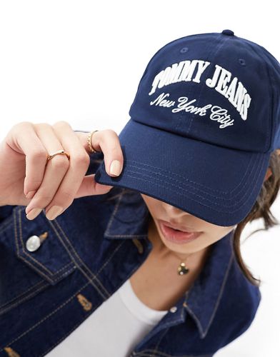 Cappello navy con scritta del logo - Tommy Jeans - Modalova