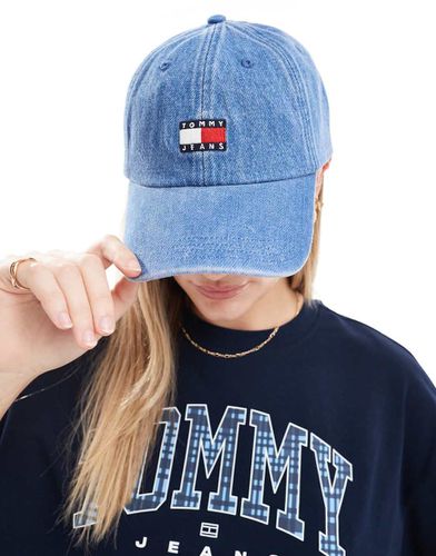 Cappellino rétro in denim azzurro - Tommy Jeans - Modalova