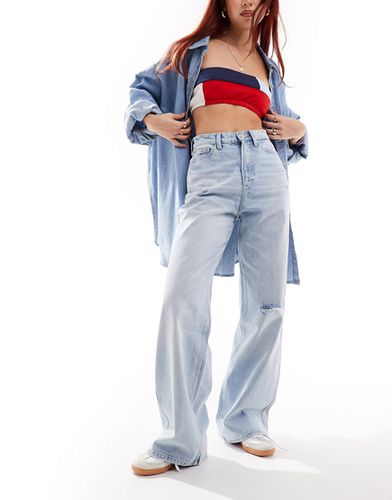 Claire - Jeans a fondo ampio e vita alta lavaggio chiaro - Tommy Jeans - Modalova