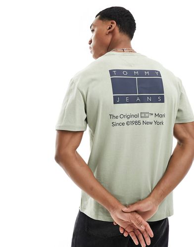 Essential CB Flag - T-shirt vestibilità classica grigia con logo - Tommy Jeans - Modalova