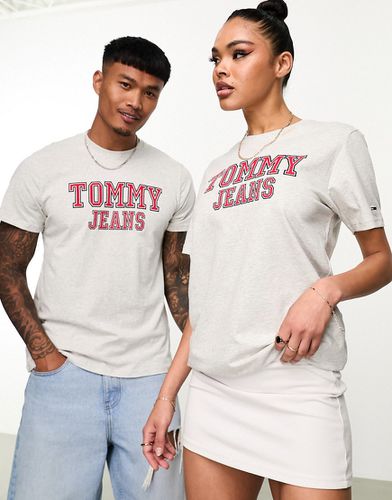 Essential - T-shirt grigia unisex con logo - Tommy Jeans - Modalova
