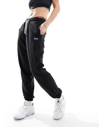 Joggers vestibilità comoda neri con scritta - Tommy Jeans - Modalova