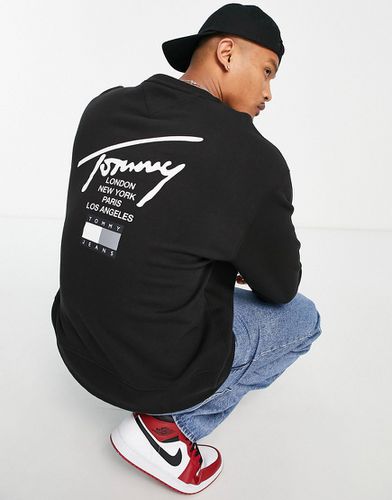 Modern - Felpa comoda nera con logo e scritta - Tommy Jeans - Modalova