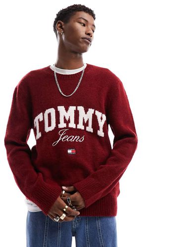 New - Maglione comodo con logo stile college - Tommy Jeans - Modalova