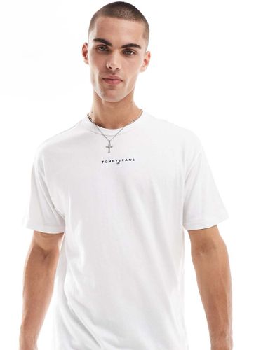 T-shirt avec logo linéaire sur la poitrine - Tommy Jeans - Modalova