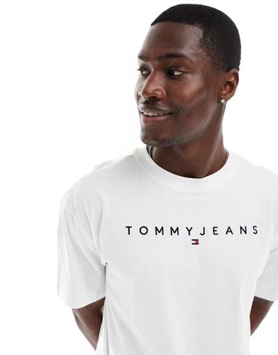 T-shirt bianca con logo - Tommy Jeans - Modalova