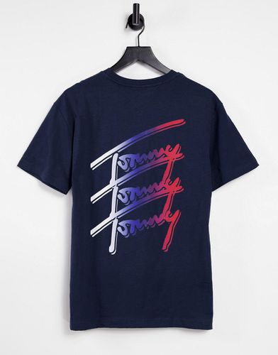 T-shirt con logo ripetuto sul retro crepuscolare - Tommy Jeans - Modalova
