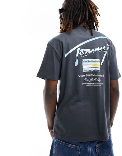 T-shirt regular fit antracite metallizzato - Tommy Jeans - Modalova