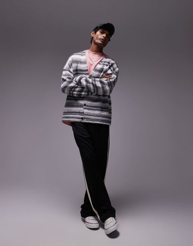 Cardigan oversize con motivo astratto - Topman - Modalova