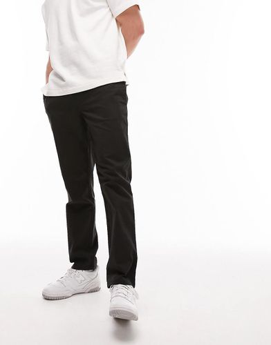 Chino skinny neri con elastico in vita - Topman - Modalova