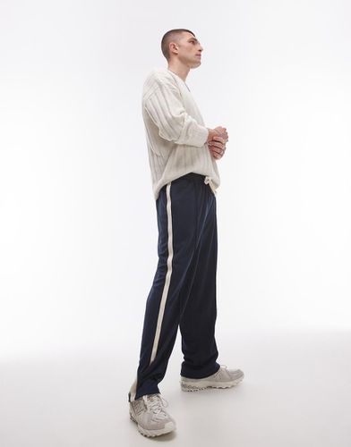 Joggers dritti con strisce laterali - Topman - Modalova