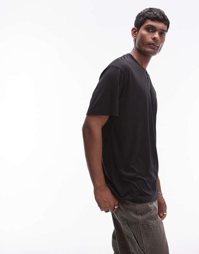 T-shirt oversize trasparente nera - Topman - Modalova