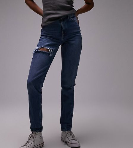 Mom jeans medio con strappi Brixton - Topshop Tall - Modalova