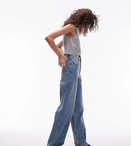 Jeans ampi a vita alta lavaggio medio estremo - Topshop Tall - Modalova