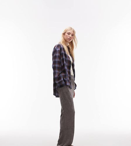 Joggers grigi in velluto a coste - Topshop Tall - Modalova