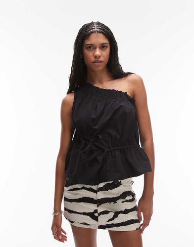 Top froncé asymétrique - Topshop - Modalova