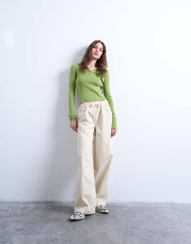 Ultimate - Pantalon ample à enfiler - Écru - Topshop - Modalova