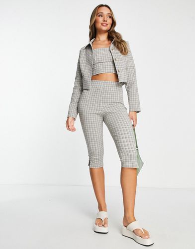 Giacca corta a quadri in coordinato - Topshop - Modalova