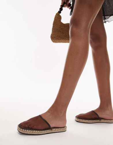 Harry - Mules façon espadrilles - Chocolat - Topshop - Modalova