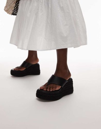 Heidi - Espadrilles à semelle compensée et entre-doigt - Topshop - Modalova