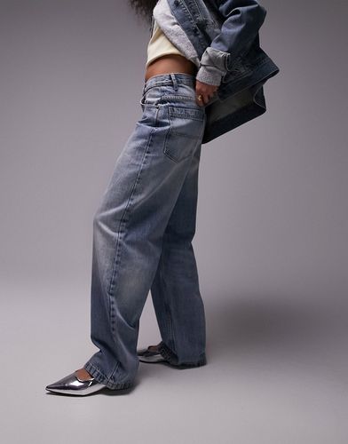Jeans ampi a vita alta medio - Topshop - Modalova
