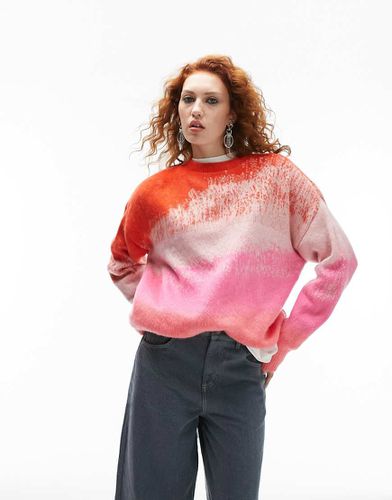 Maglione oversize in maglia sfumato - Topshop - Modalova