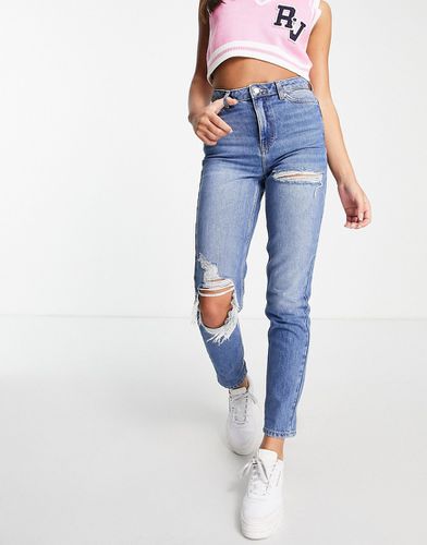 Mom jeans medio con strappi evidenti - Topshop - Modalova