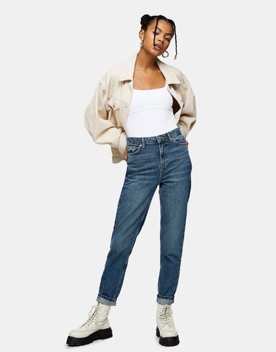 Mom jeans verde autentico - Topshop - Modalova