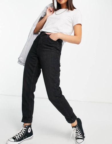 Topshop - Mom jeans nero slavato - Topshop - Modalova