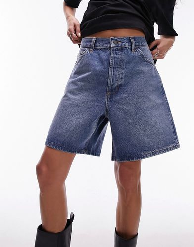 Pantaloncini di jeans a vita bassa - Topshop - Modalova
