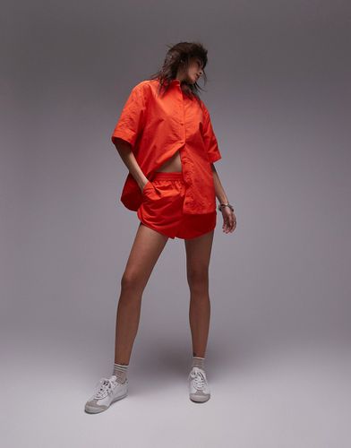 Pantaloncini stile runner in nylon in coordinato - Topshop - Modalova