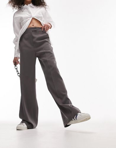Pantaloni a fondo ampio antracite in coordinato - Topshop - Modalova