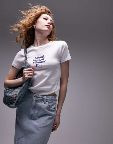 Some Kind Of Wonderful - T-shirt mini bianca - Topshop - Modalova