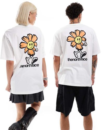 Bloom - T-shirt oversize bianca con stampa sul retro - The North Face - Modalova