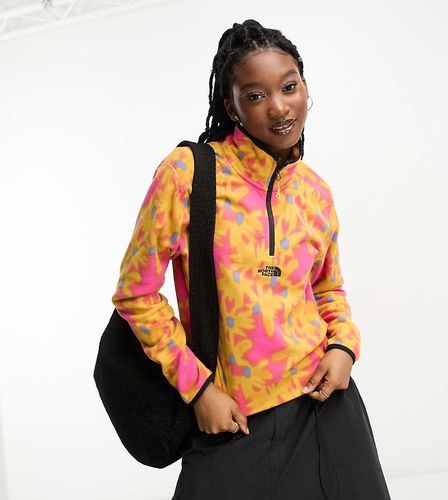 Glacier - Pile oversize a fiori con zip corta - In esclusiva per ASOS - The North Face - Modalova