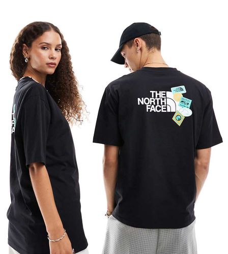 Expedition Stickers - T-shirt oversize nera con stampa sul retro - In esclusiva per ASOS - The North Face - Modalova