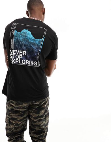 Foundation - T-shirt nera con grafica sul retro - The North Face - Modalova