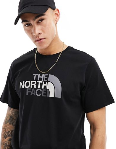 T-shirt casual nera con grafica del logo - The North Face - Modalova