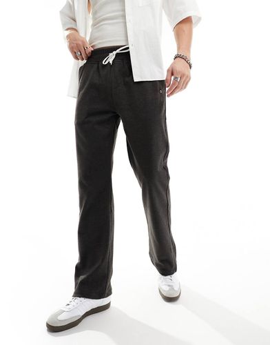 Joggers eleganti neri effetto lana - The Couture Club - Modalova