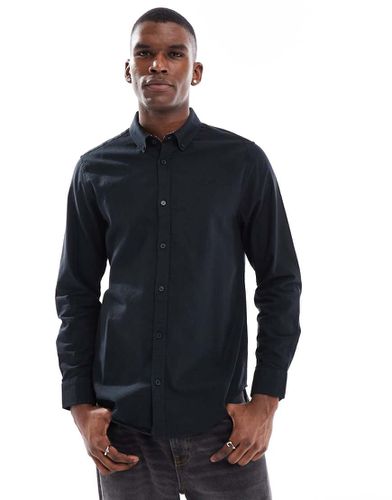 Camicia a maniche lunghe nera - Threadbare - Modalova