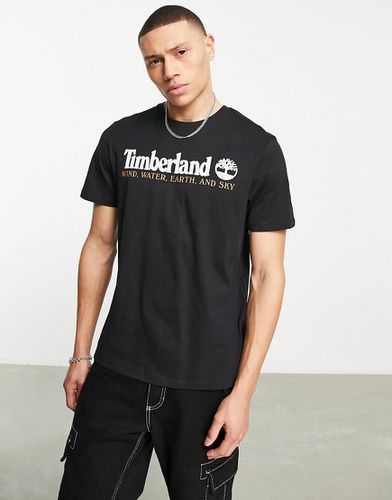 YC Core - T-shirt nera con logo - Timberland - Modalova